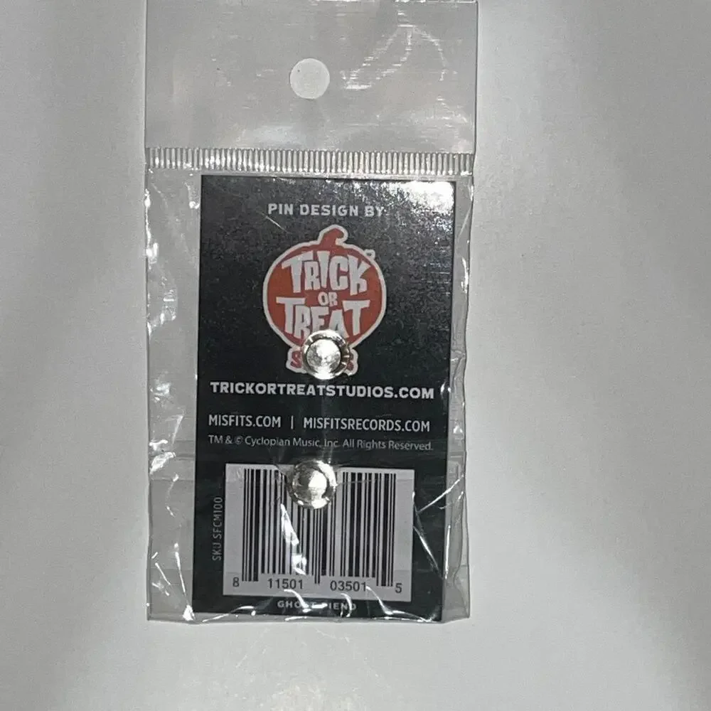 TRICK OR TREAT MISFITS GHOST FIEND ENAMEL PIN NEW MASFCM100